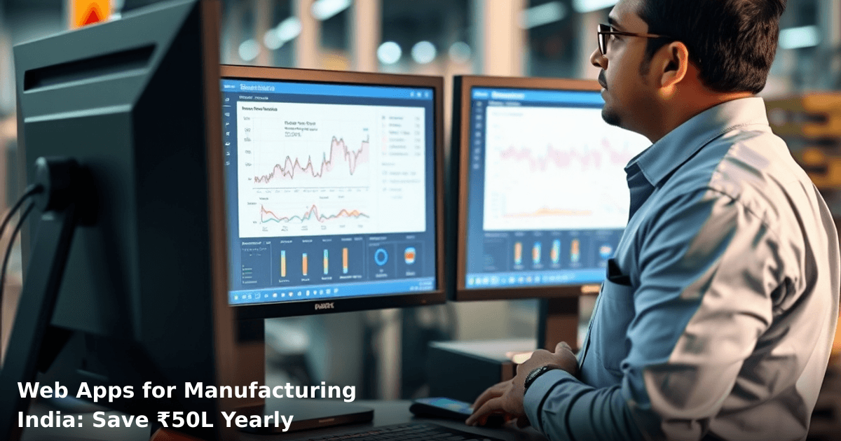 Web Apps for Manufacturing India: Save ₹50L Yearly