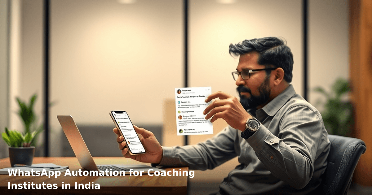 WhatsApp Automation for Coaching Institutes in India