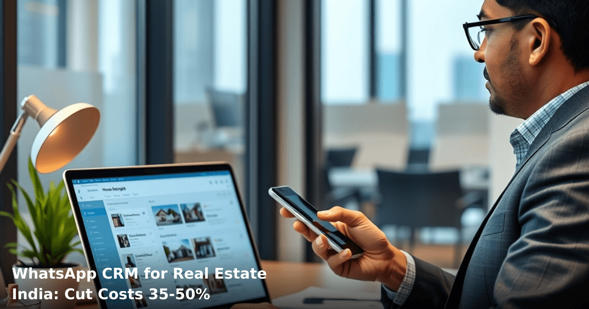 WhatsApp CRM for Real Estate India: Cut Costs 35-50%