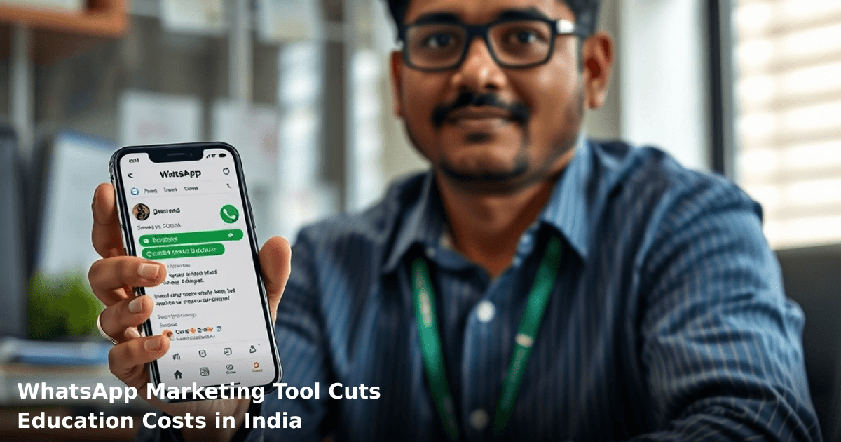 WhatsApp Marketing Tool Cuts Education Costs in India