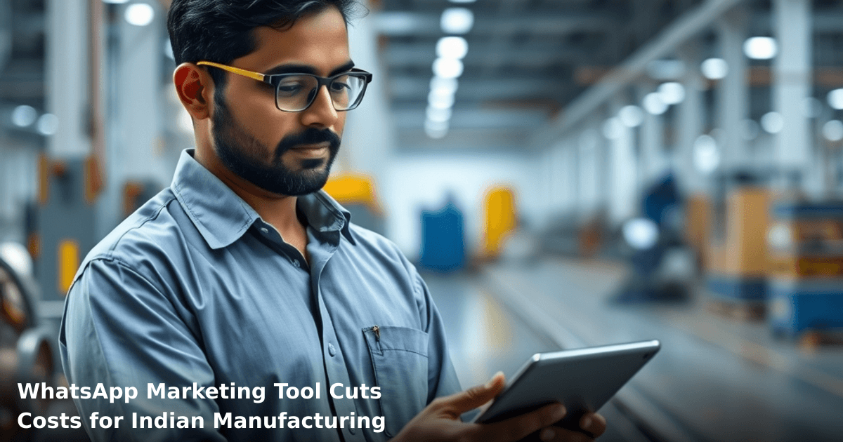 WhatsApp Marketing Tool Cuts Costs for Indian Manufacturing