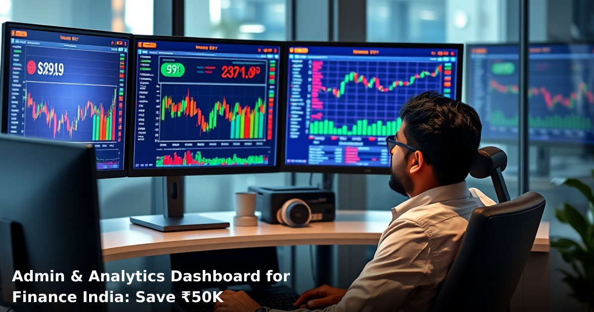 Admin & Analytics Dashboard for Finance India: Save ₹50K