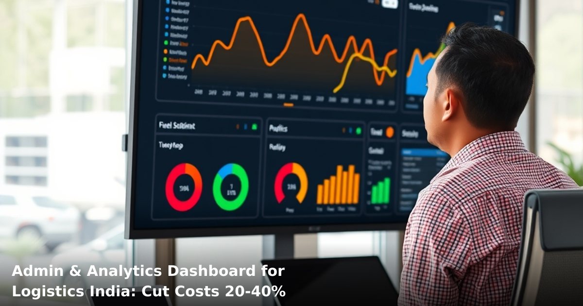 Admin & Analytics Dashboard for Logistics India: Cut Costs 20-40%