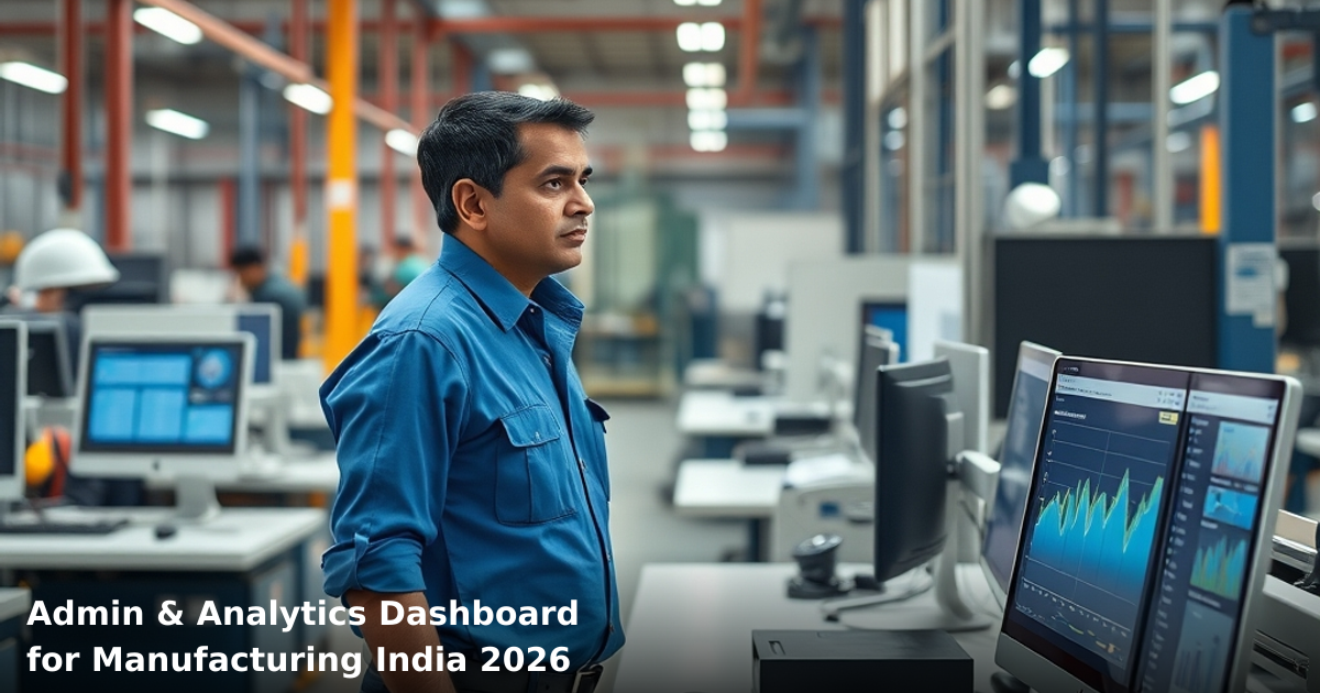 Admin & Analytics Dashboard for Manufacturing India 2026