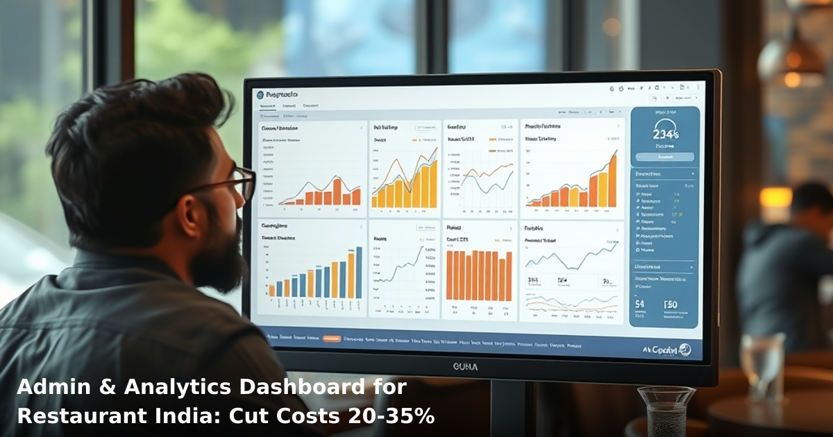 Admin & Analytics Dashboard for Restaurant India: Cut Costs 20-35%