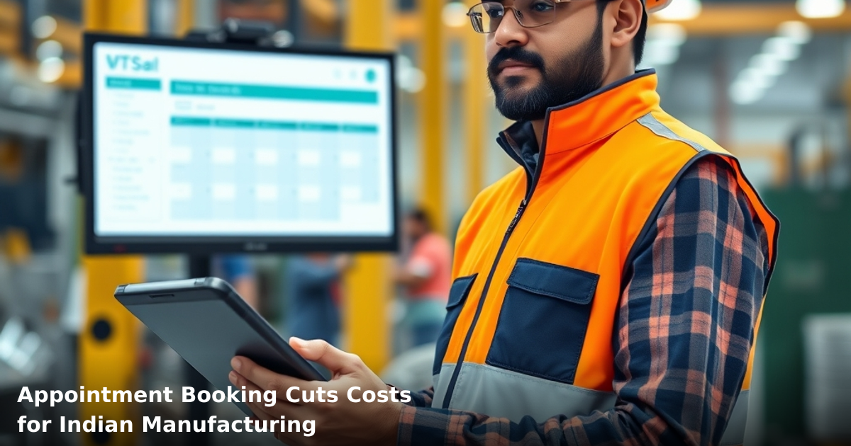 Appointment Booking Cuts Costs for Indian Manufacturing