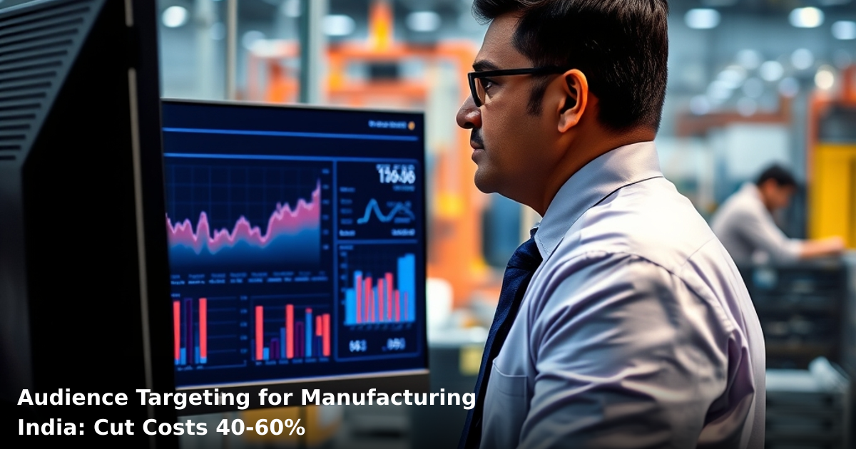 Audience Targeting for Manufacturing India: Cut Costs 40-60%