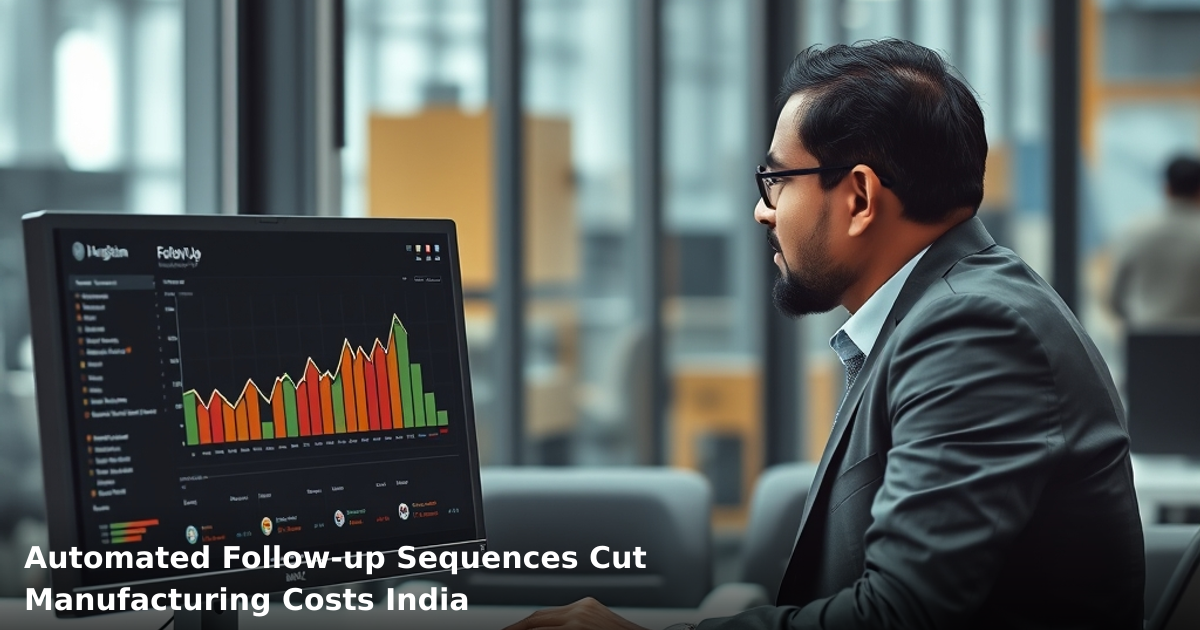 Automated Follow-up Sequences Cut Manufacturing Costs India