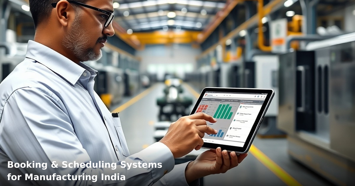 Booking & Scheduling Systems for Manufacturing India