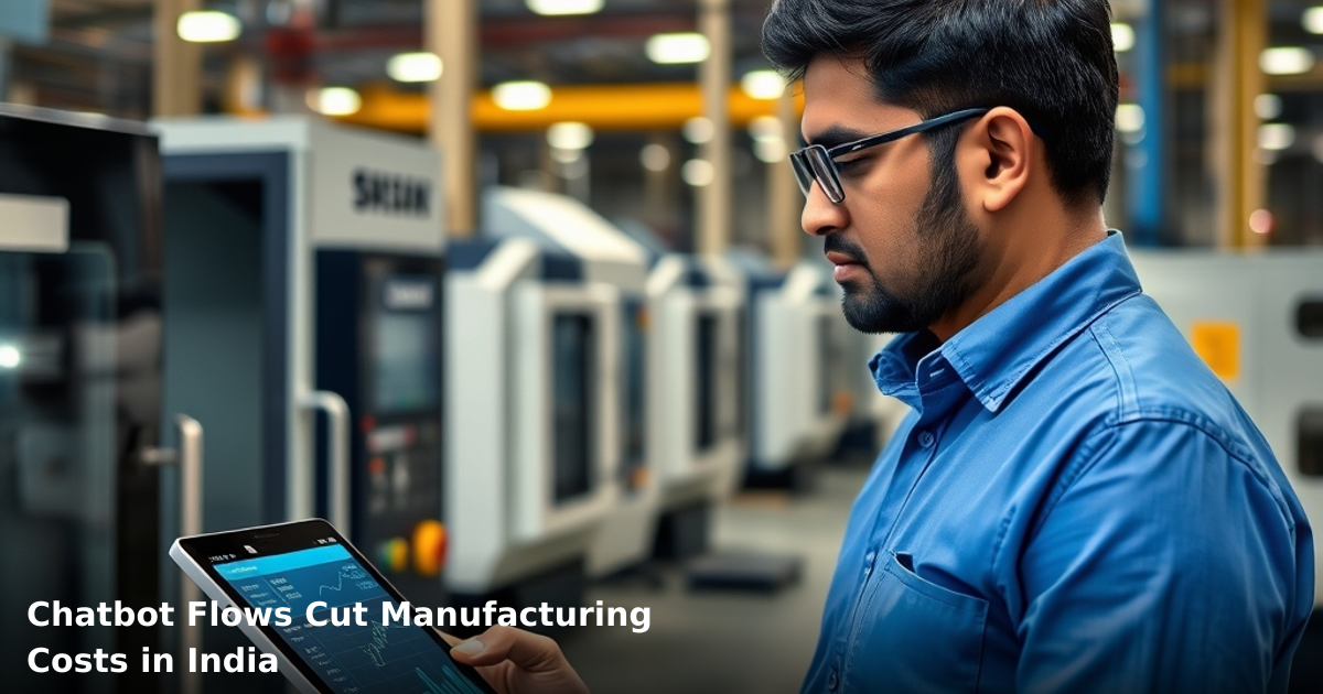 Chatbot Flows Cut Manufacturing Costs in India