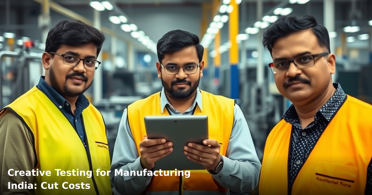 Creative Testing for Manufacturing India: Cut Costs