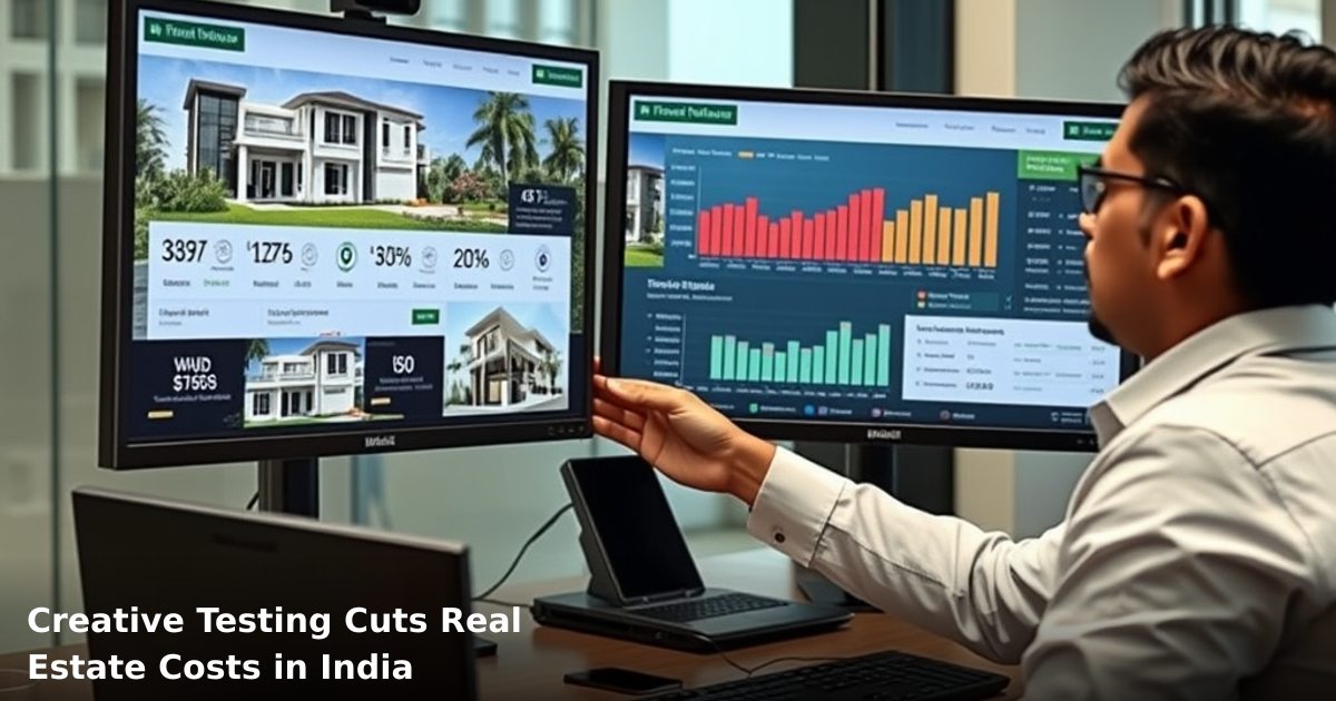 Creative Testing Cuts Real Estate Costs in India