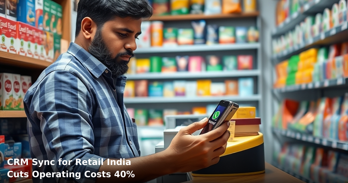 CRM Sync for Retail India Cuts Operating Costs 40%