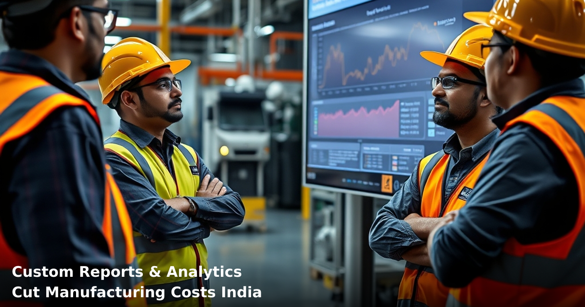 Custom Reports & Analytics Cut Manufacturing Costs India