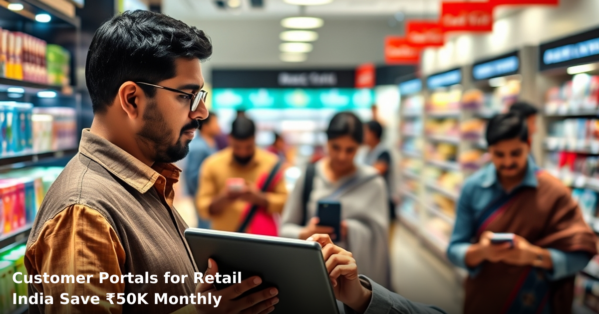 Customer Portals for Retail India Save ₹50K Monthly