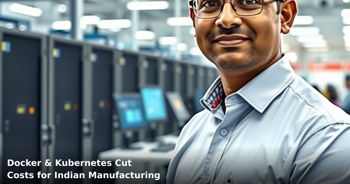 Docker & Kubernetes Cut Costs for Indian Manufacturing