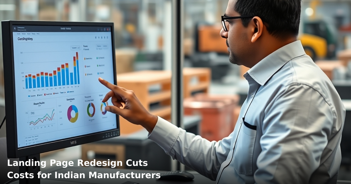 Landing Page Redesign Cuts Costs for Indian Manufacturers