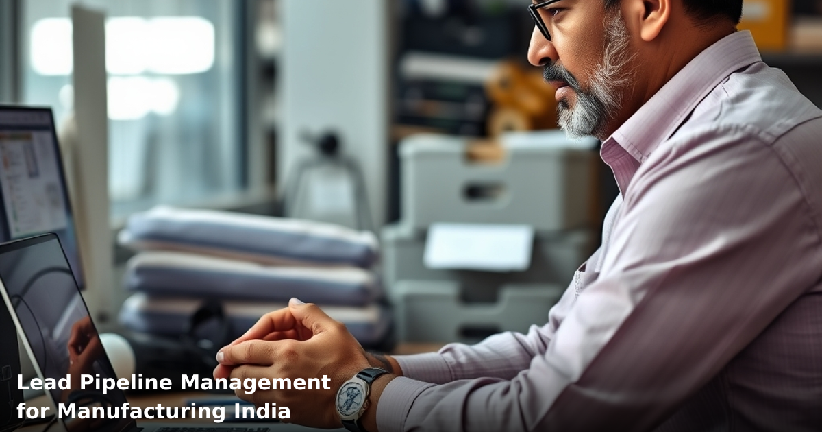 Lead Pipeline Management for Manufacturing India