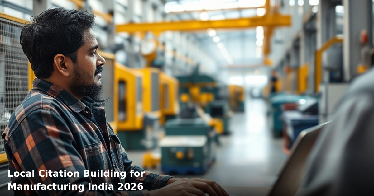 Local Citation Building for Manufacturing India 2026