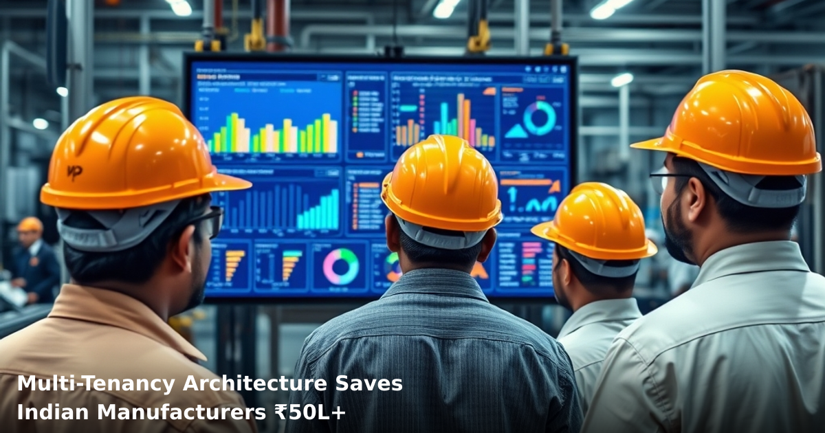 Multi-Tenancy Architecture Saves Indian Manufacturers ₹50L+