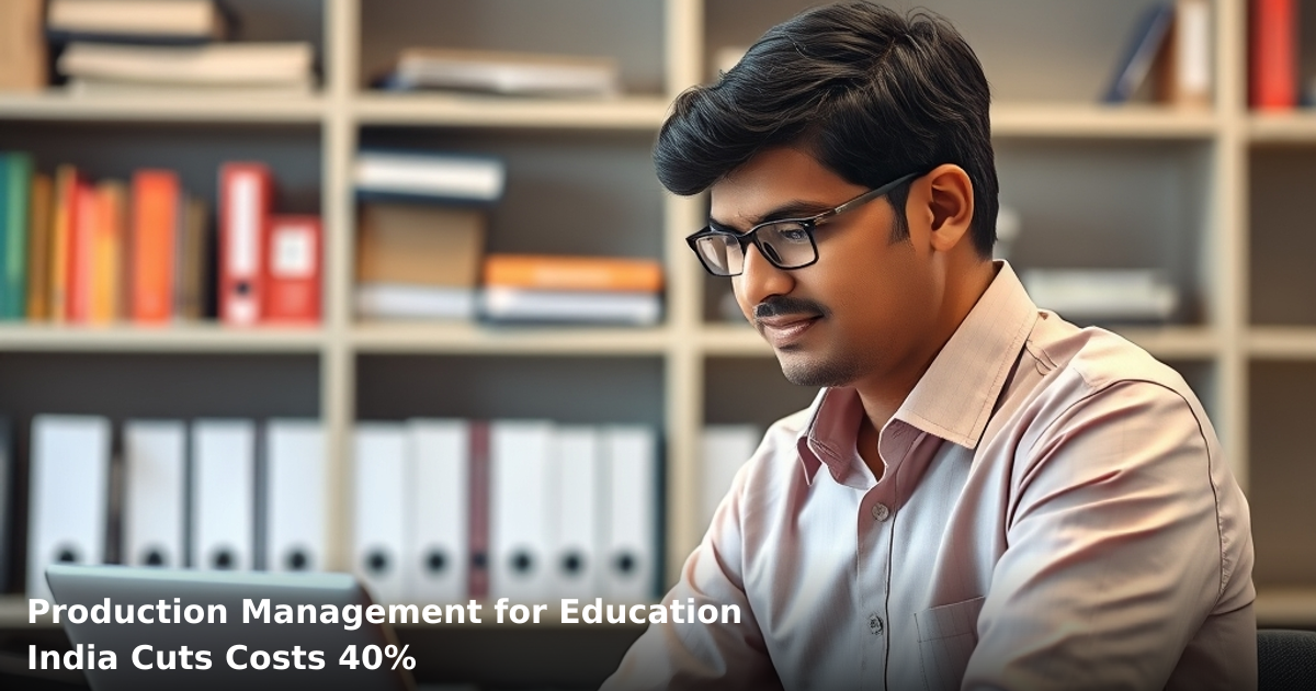 Production Management for Education India Cuts Costs 40%
