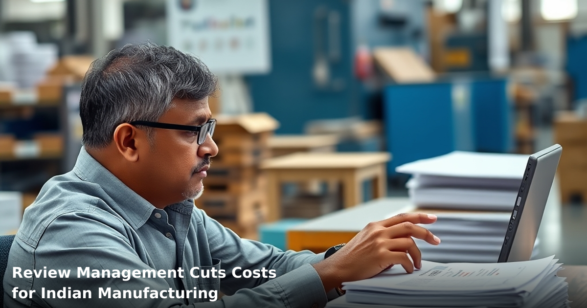 Review Management Cuts Costs for Indian Manufacturing