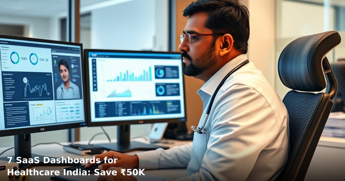 7 SaaS Dashboards for Healthcare India: Save ₹50K