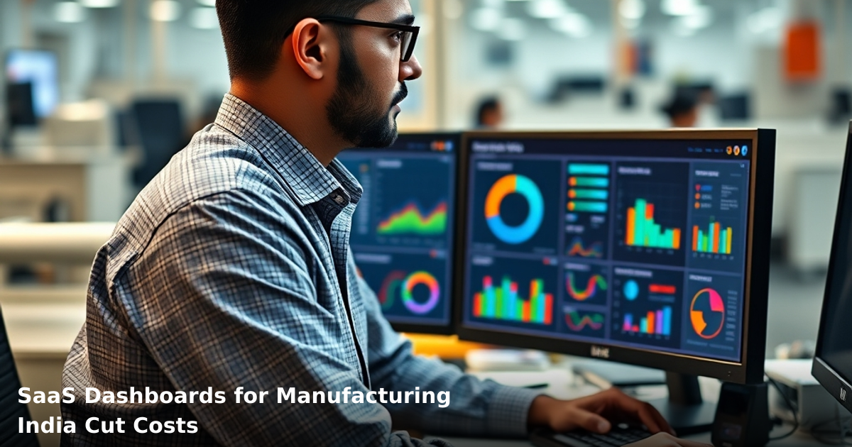 SaaS Dashboards for Manufacturing India Cut Costs