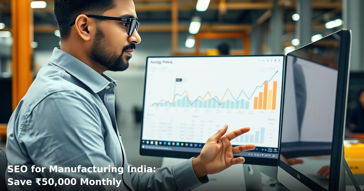 SEO for Manufacturing India: Save ₹50,000 Monthly
