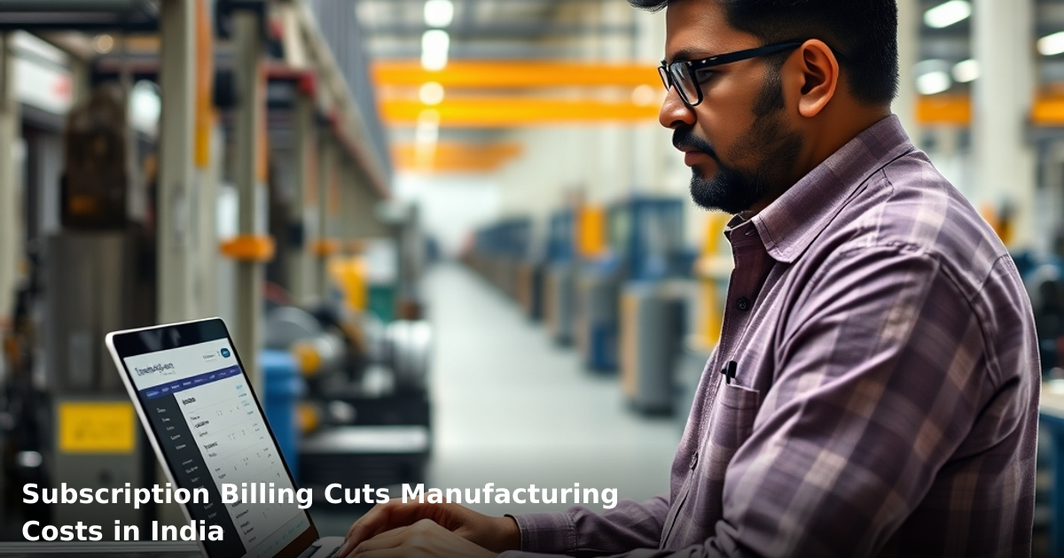 Subscription Billing Cuts Manufacturing Costs in India