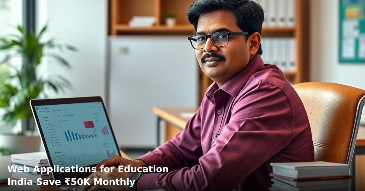Web Applications for Education India Save ₹50K Monthly