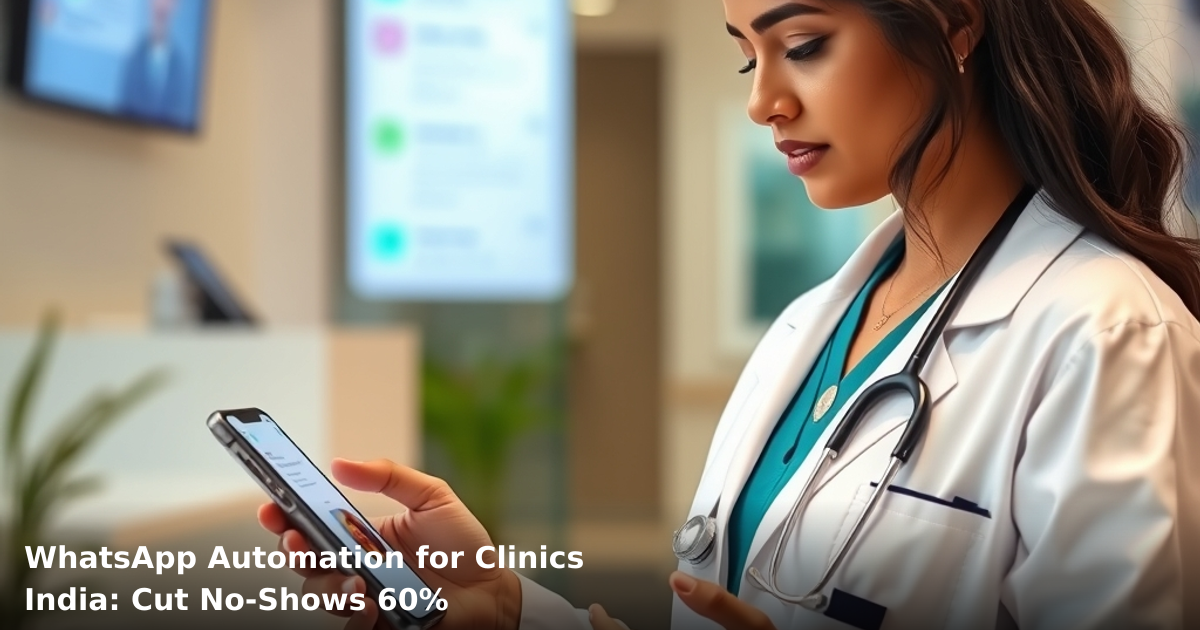 WhatsApp Automation for Clinics India: Cut No-Shows 60%