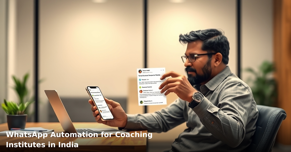 WhatsApp Automation for Coaching Institutes in India