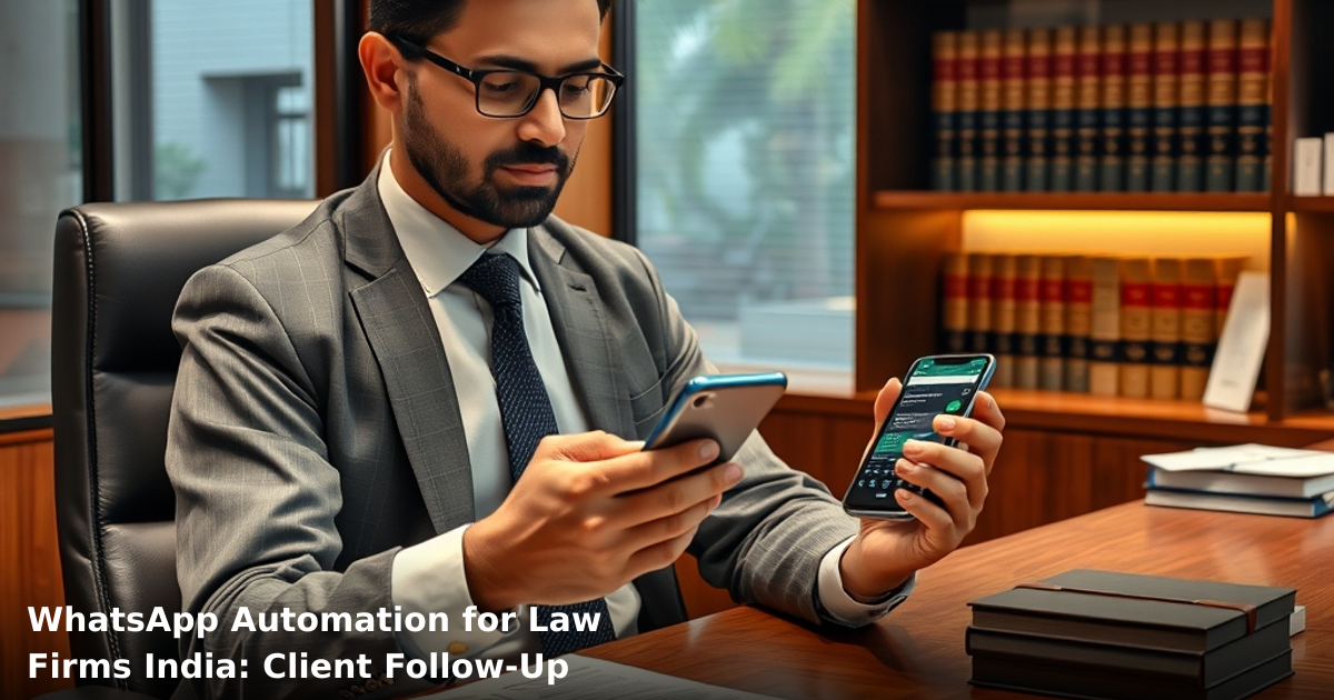WhatsApp Automation for Law Firms India: Client Follow-Up