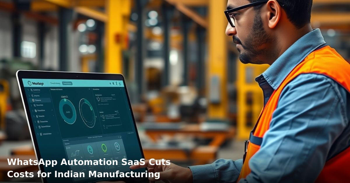 WhatsApp Automation SaaS Cuts Costs for Indian Manufacturing