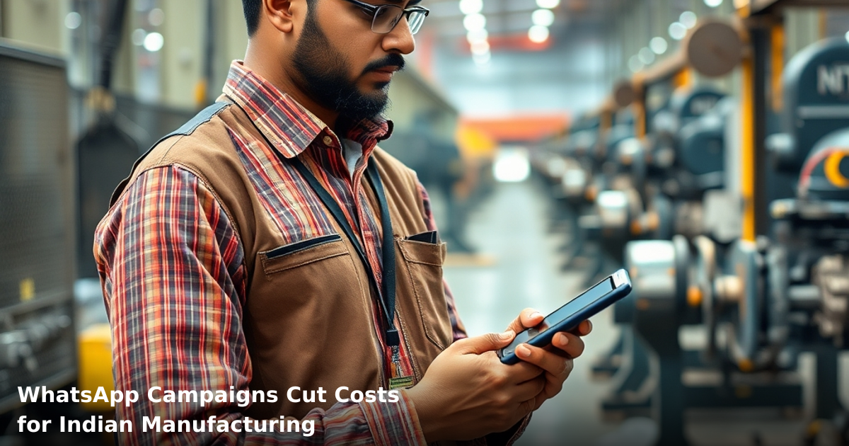 WhatsApp Campaigns Cut Costs for Indian Manufacturing