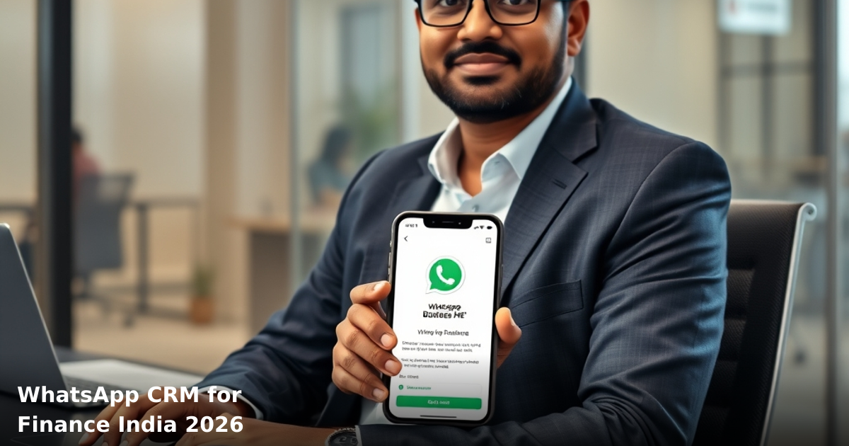 WhatsApp CRM for Finance India 2026
