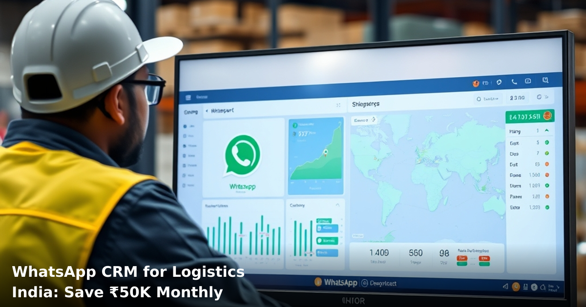 WhatsApp CRM for Logistics India: Save ₹50K Monthly
