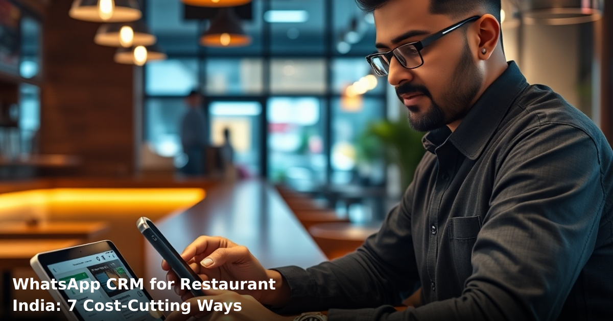 WhatsApp CRM for Restaurant India: 7 Cost-Cutting Ways