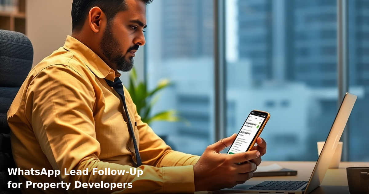 WhatsApp Lead Follow-Up for Property Developers