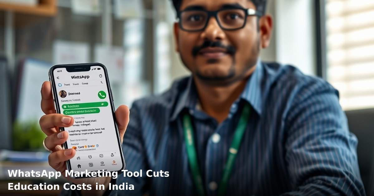 WhatsApp Marketing Tool Cuts Education Costs in India