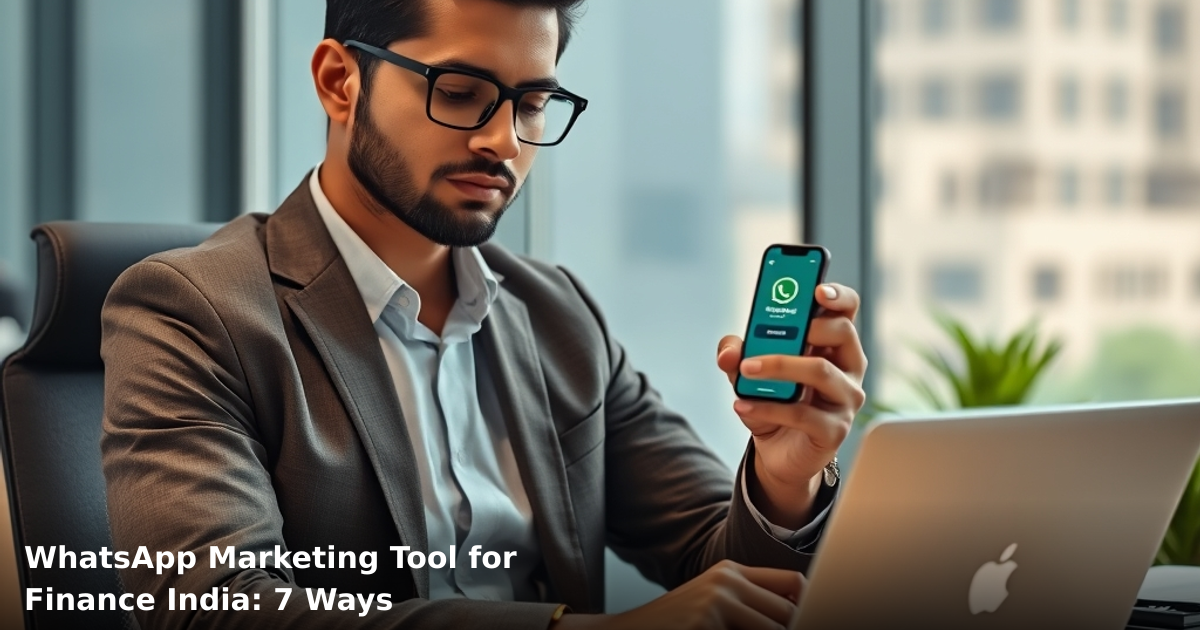 WhatsApp Marketing Tool for Finance India: 7 Ways