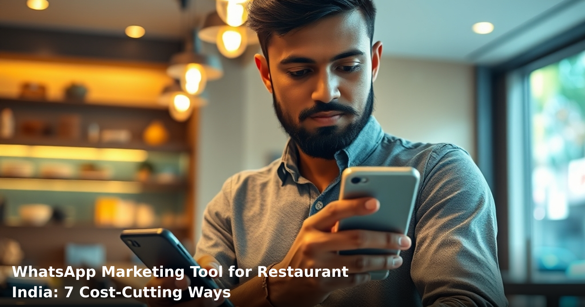 WhatsApp Marketing Tool for Restaurant India: 7 Cost-Cutting Ways