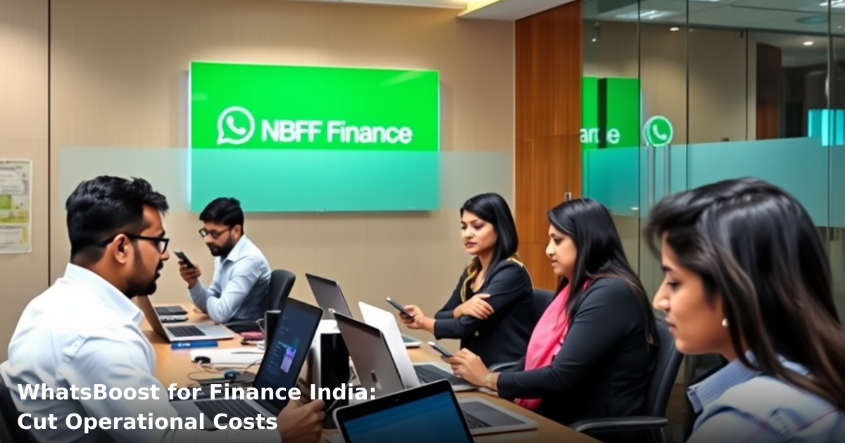 WhatsBoost for Finance India: Cut Operational Costs