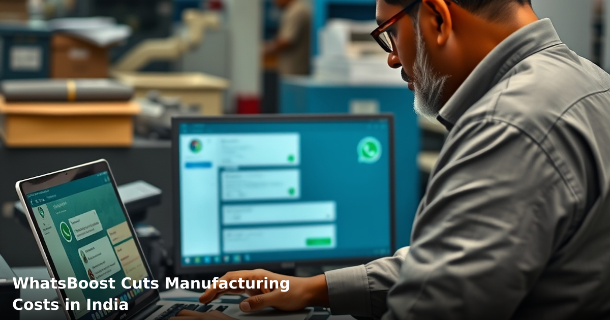 WhatsBoost Cuts Manufacturing Costs in India